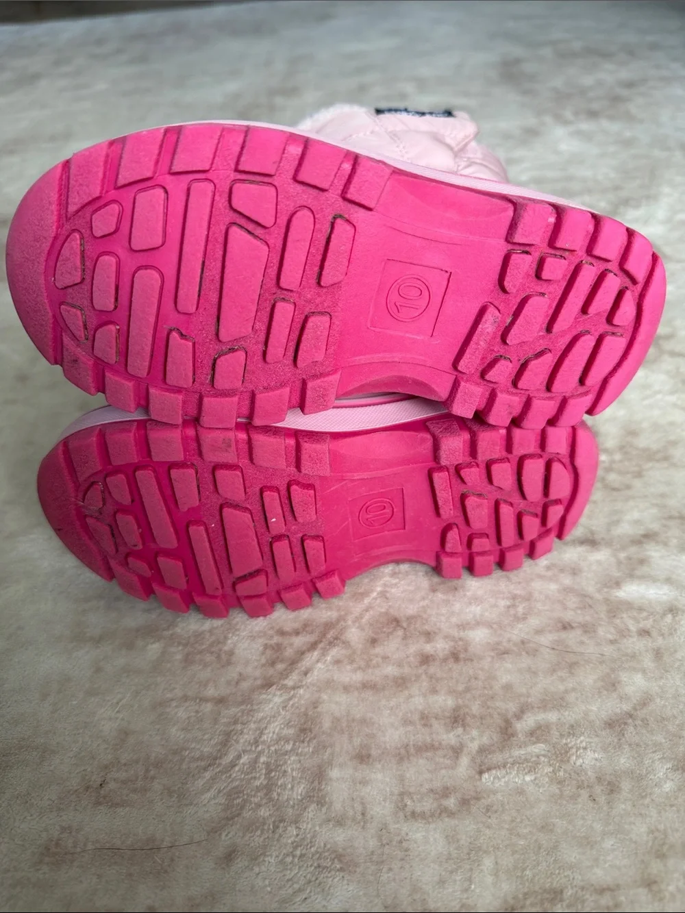 Lands' End Pink and Hot Pink Kids' Snow Boots